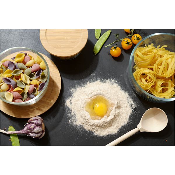 Контейнер для запекания и хранения Smart Solutions с крышкой из бамбука, 950 мл, Smart Solutions, изображение 5