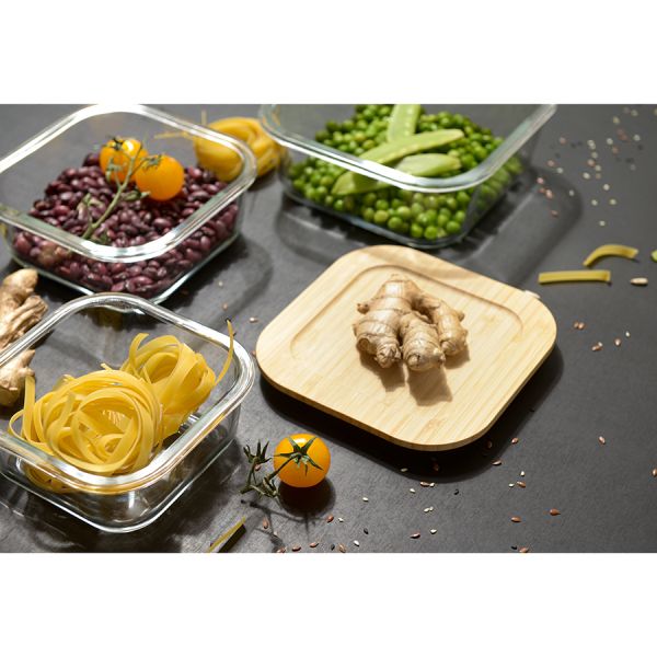 Контейнер для запекания и хранения Smart Solutions с крышкой из бамбука, 520 мл, Smart Solutions, изображение 6
