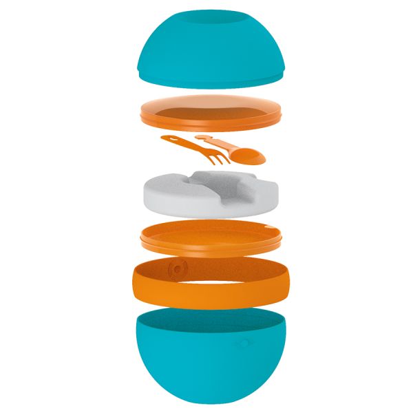 Ланч-бокс для салатов Zero Chilled, бирюзовый, Guzzini, изображение 3