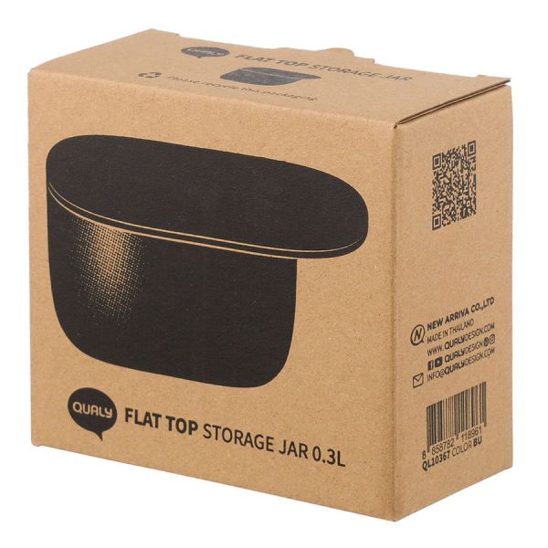 Контейнер для хранения с плоской крышкой, 300 мл, зеленый, Qualy, изображение 5