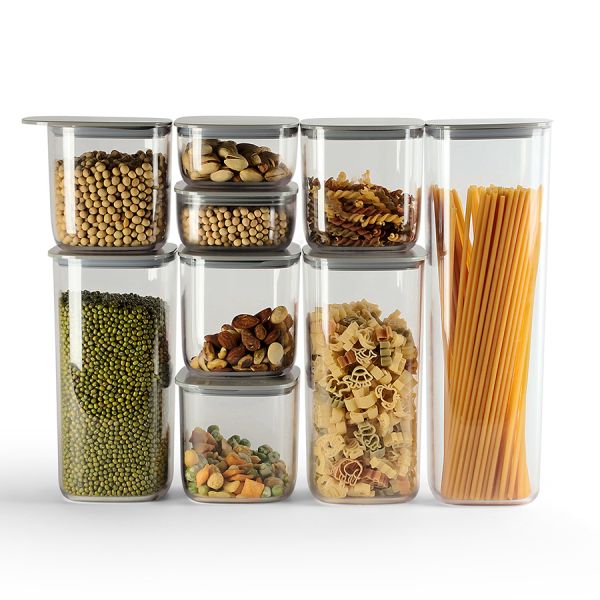 Контейнер для хранения с плоской крышкой, 600 мл, зеленый, Qualy, изображение 9