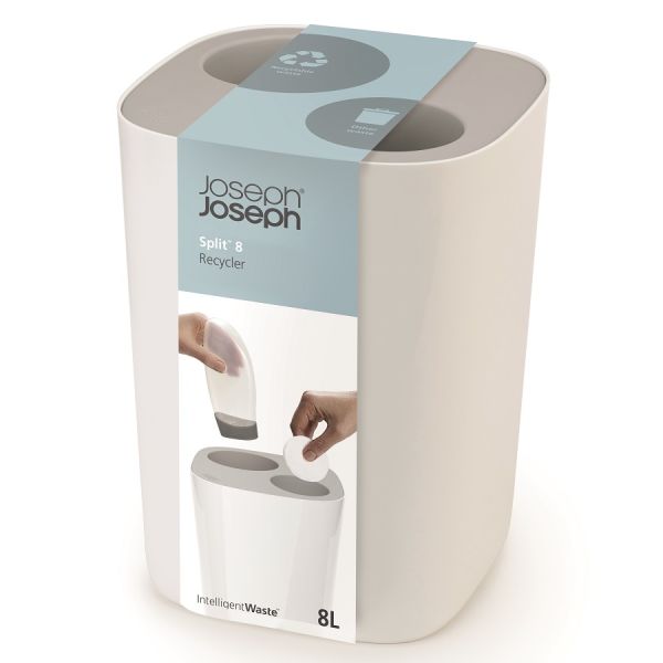 Контейнер мусорный Split™ для ванной комнаты, бело-серый, Joseph Joseph, изображение 6