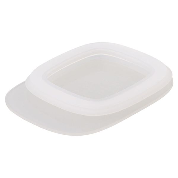 Контейнер для хранения с плоской крышкой, 600 мл, белый, Qualy, изображение 4