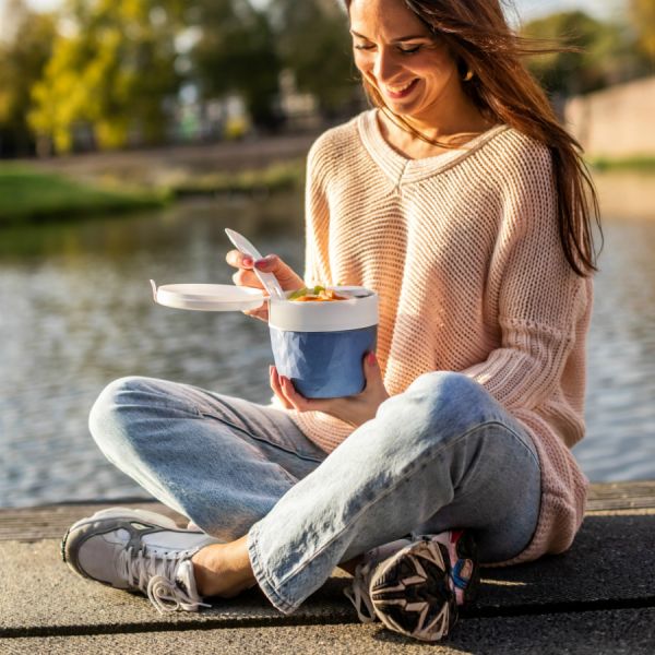 Ланч-бокс Club Bento, Organic, синий, Koziol, изображение 2