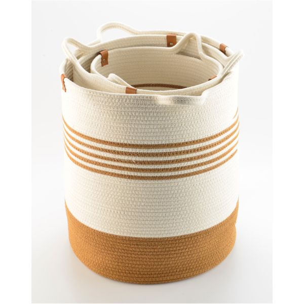 Корзина для хранения Thea 40х50 см, бежевая/горчичная, Bergenson Bjorn, изображение 2