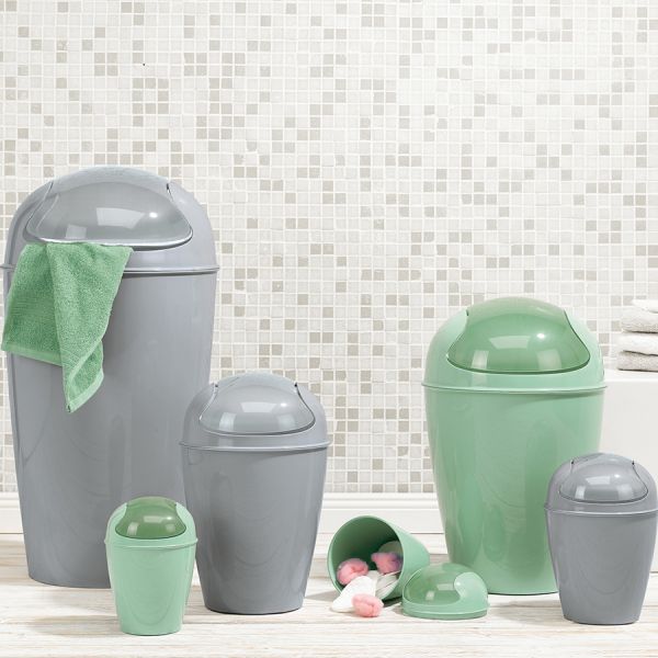 Корзина для мусора с крышкой Del, 5 л, белая, Koziol, изображение 3