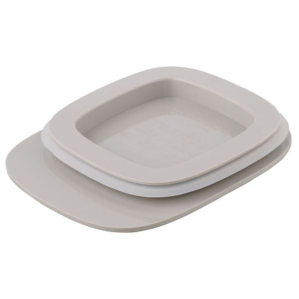 Контейнер для хранения с плоской крышкой, 1,2 л, серый, Qualy, изображение 2