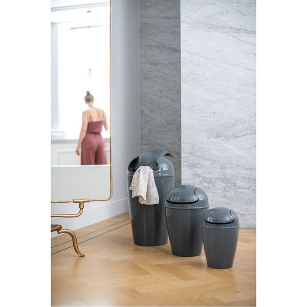 Корзина для мусора с крышкой Del, 12 л, Organic, молочная, Koziol, изображение 5