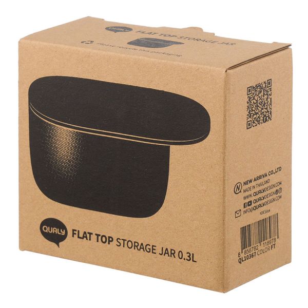 Контейнер для хранения с плоской крышкой, 300 мл, синий, Qualy, изображение 5