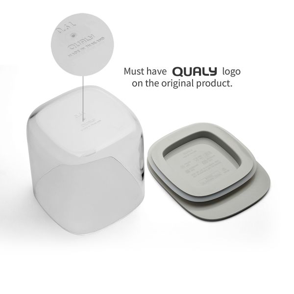 Контейнер для хранения с плоской крышкой, 600 мл, синий, Qualy, изображение 9