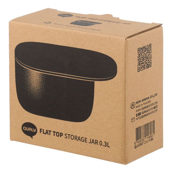 Контейнер для хранения с плоской крышкой, 300 мл, белый, Qualy, изображение 5