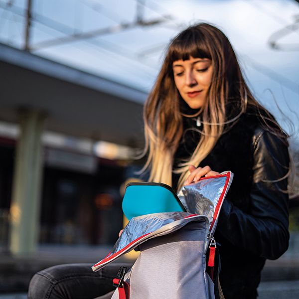 Ланч-бокc On The Go, 900 мл, желтый-синий, Guzzini, изображение 2