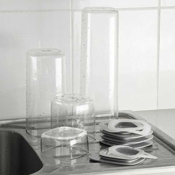 Контейнер для хранения с плоской крышкой, 1,2 л, серый, Qualy, изображение 7