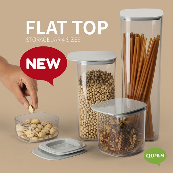 Контейнер для хранения с плоской крышкой, 600 мл, синий, Qualy, изображение 6