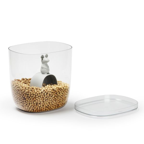 Контейнер с мерной ложкой Lucky Mouse 3,5 л, Qualy, изображение 7