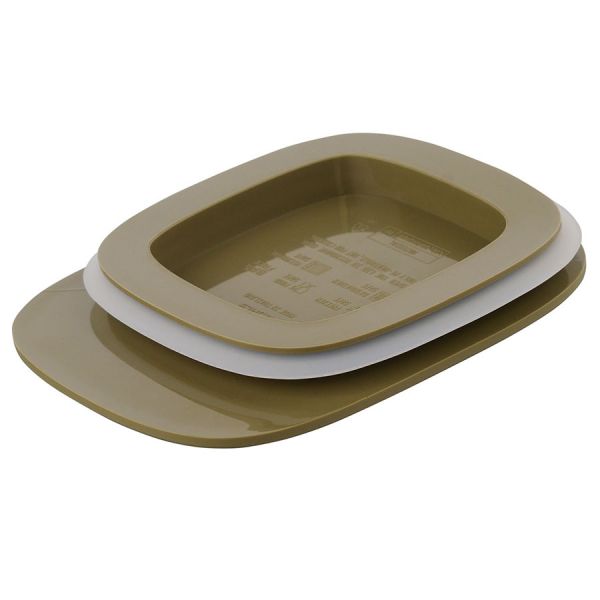 Контейнер для хранения с плоской крышкой, 600 мл, зеленый, Qualy, изображение 4