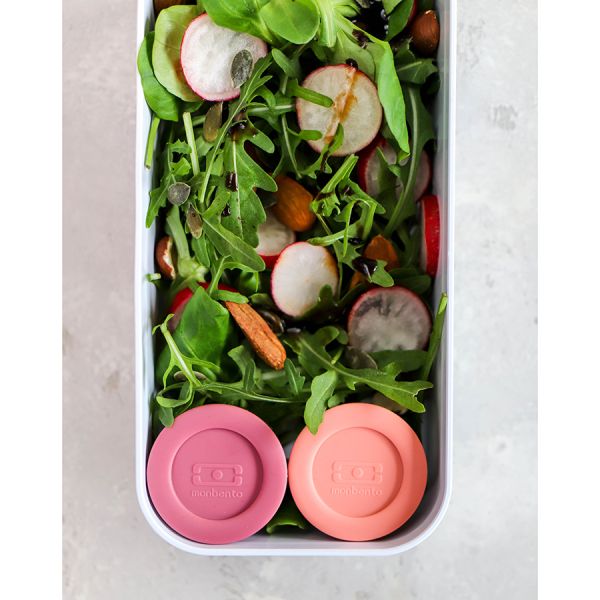 Набор из 2-х соусниц с крышками MB Temple, 20 мл, pink flamingo + blush, Monbento, изображение 3