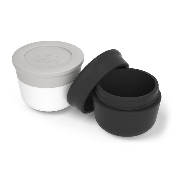 Набор из 2-х соусниц с крышками MB Temple, 20 мл, noir + coton, Monbento, изображение 5