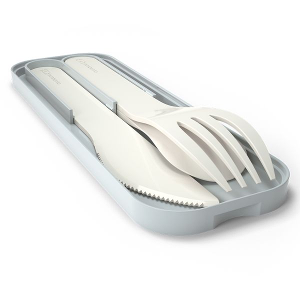 Набор из 3 столовых приборов в футляре MB Pocket, color natural, Monbento, изображение 2