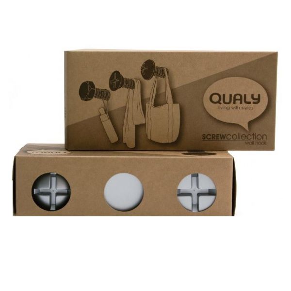 Набор вешалок Screw 3 шт. белый, Qualy, изображение 5