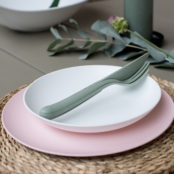 Набор столовых приборов Klikk, Organic, зеленый, 3 пред., Koziol, изображение 5