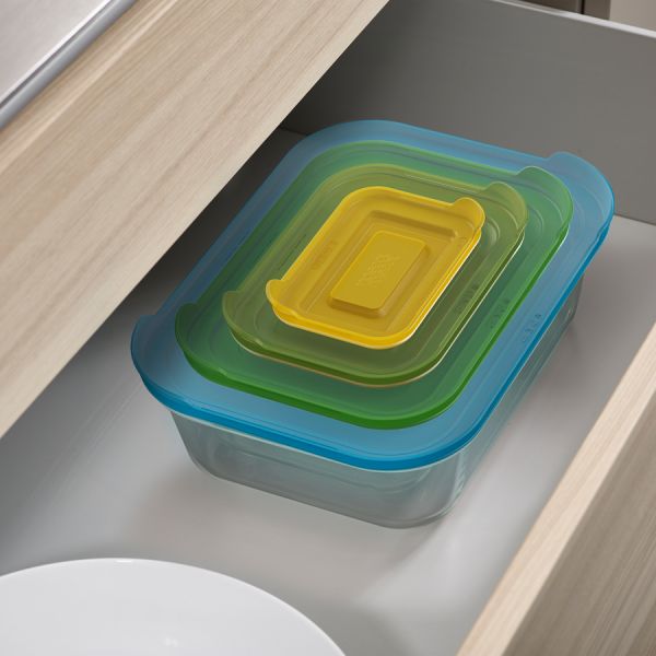 Набор из 4 контейнеров Nest стеклянный, Joseph Joseph, изображение 9