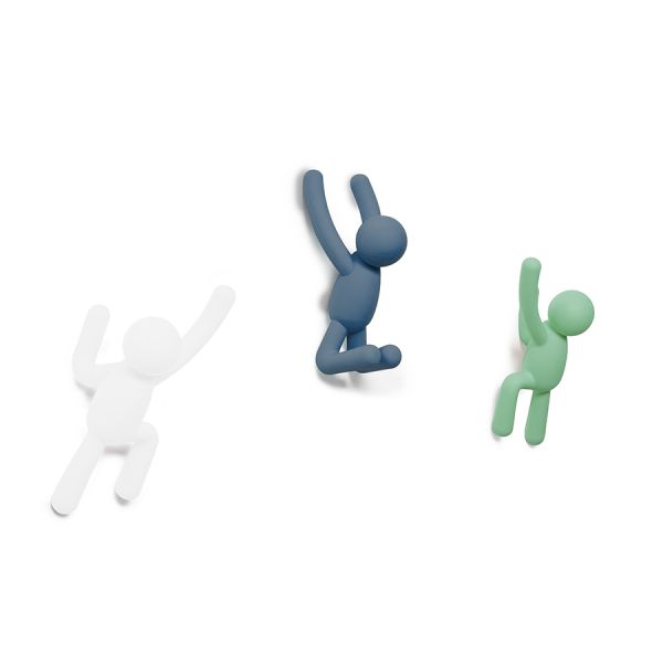 Вешалки-крючки Buddy 3 шт. разноцветные мятные, Umbra, изображение 10