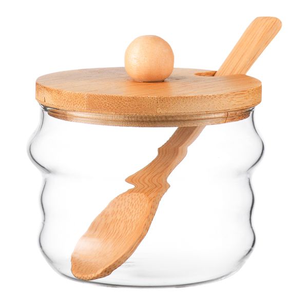 Набор из трех стеклянных банок для хранения, 300 мл, Smart Solutions, изображение 6