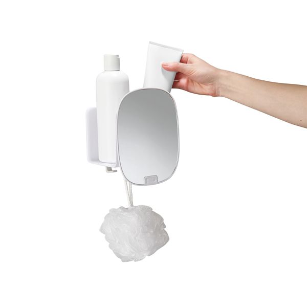 Органайзер для душа с зеркалом EasyStore, белый, Joseph Joseph, изображение 8