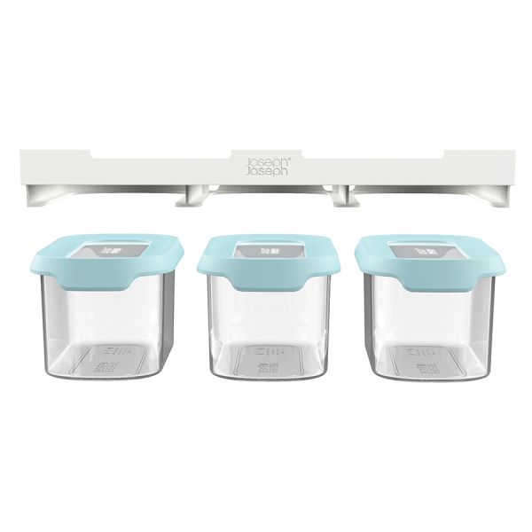 Набор из 3 подвесных контейнеров для хранения CupboardStore 900 мл светлый опал, Joseph Joseph, изображение 7