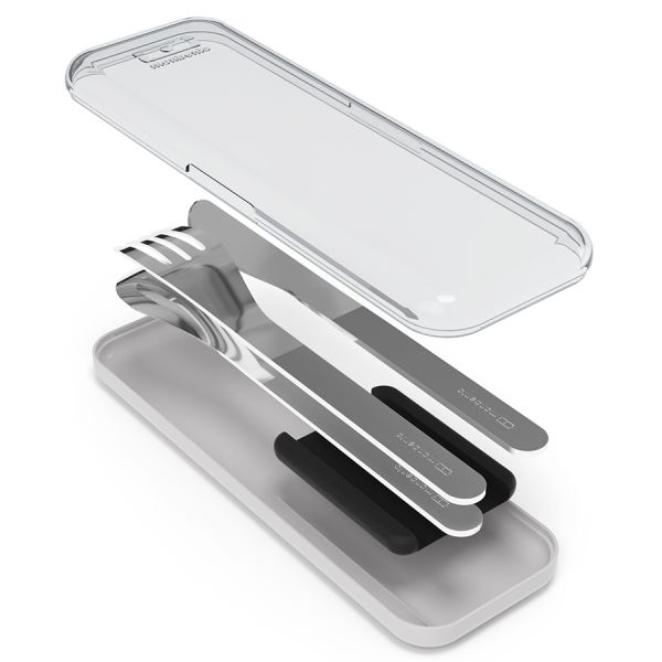 Набор из 3 столовых приборов в футляре MB Slim Box, black, Monbento, изображение 2