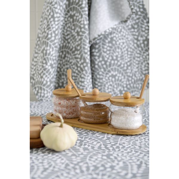 Набор из трех стеклянных банок для хранения, 300 мл, Smart Solutions, изображение 2