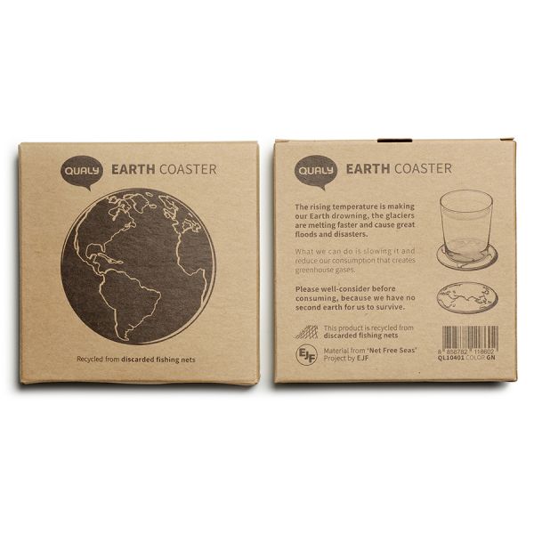 Набор подставок для кружки/стакана World Coaster, зеленые, 2 шт., Qualy, изображение 11