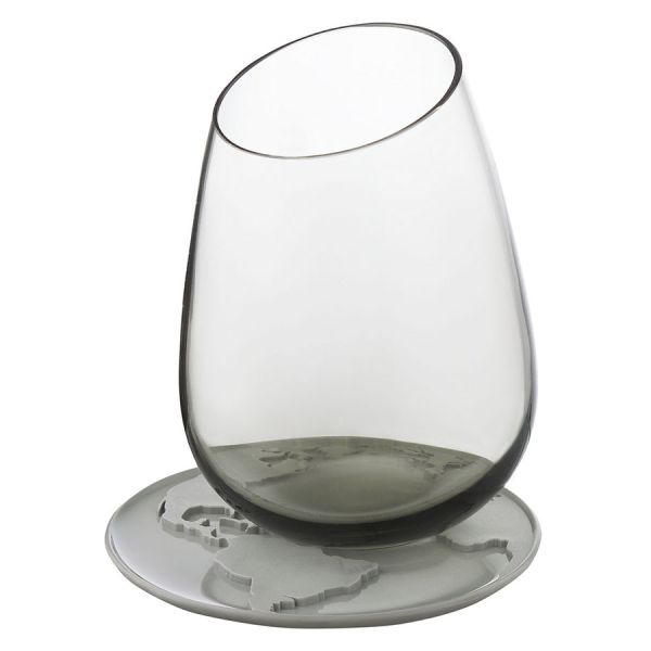 Набор подставок для кружки/стакана World Coaster, серые, 2 шт., Qualy, изображение 3