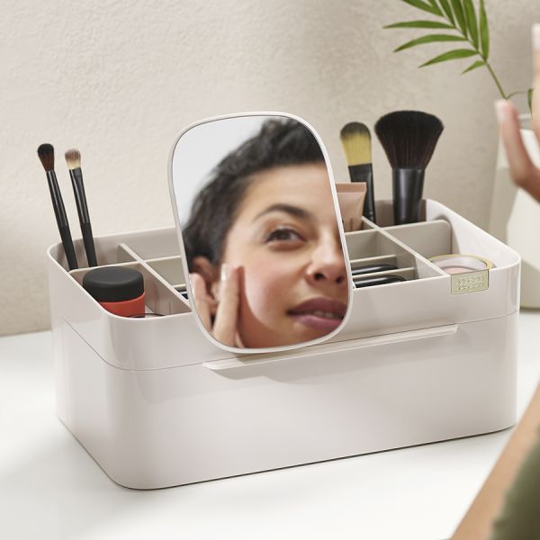 Органайзер для косметики с выдвижным отсеком и съемным зеркалом Viva Large, Joseph Joseph, изображение 6