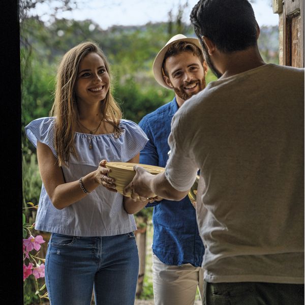 Миска с крышкой Tierra, 25 см, желтая, Guzzini, изображение 4