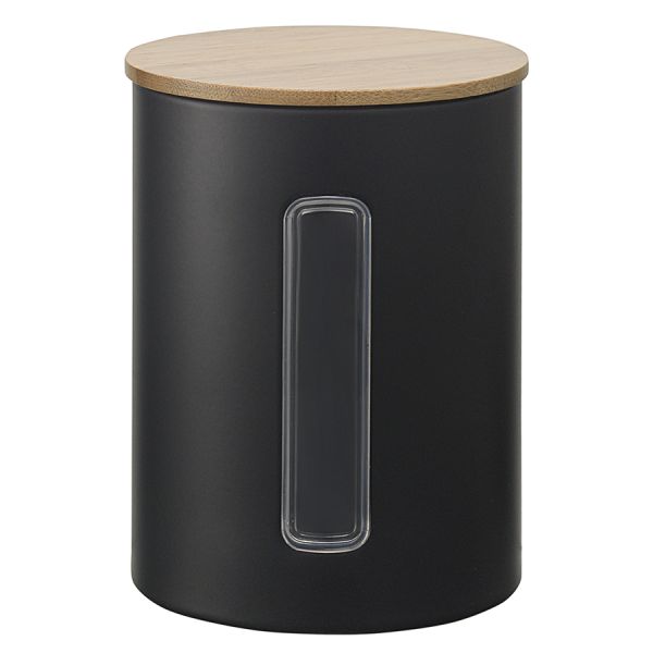 Набор банок для хранения Kaffi, 1 л, матовые черные, 3 шт., Smart Solutions, изображение 2