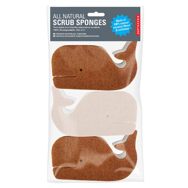 Набор губок All natural 3 шт, Kikkerland, изображение 4
