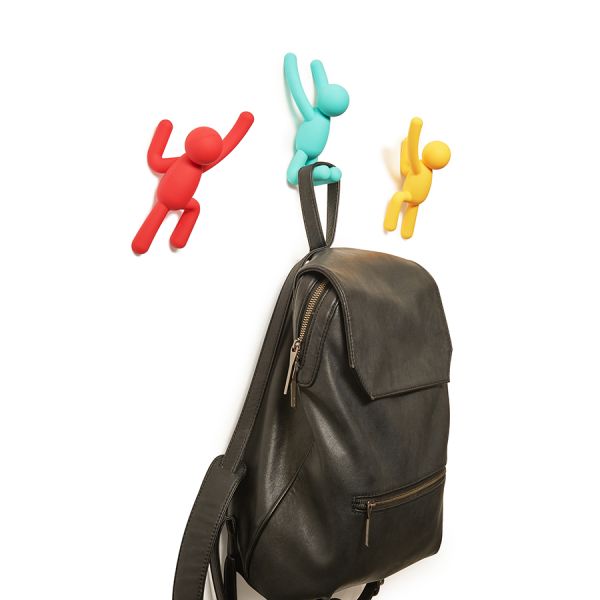 Вешалки-крючки Buddy 3 шт. разноцветные яркие, Umbra, изображение 6