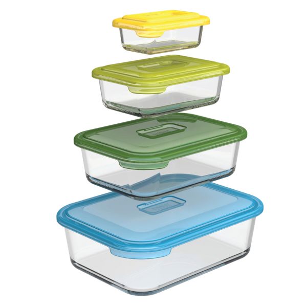 Набор из 4 контейнеров Nest стеклянный, Joseph Joseph, изображение 12