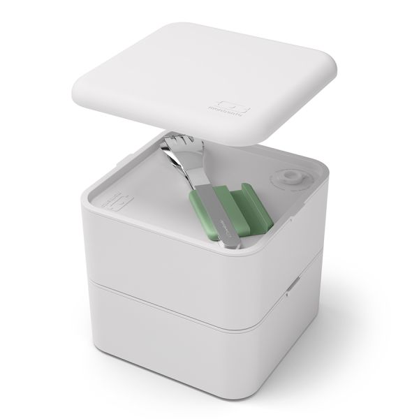 Набор из 3 столовых приборов в футляре MB Slim Box, natural green, Monbento, изображение 5