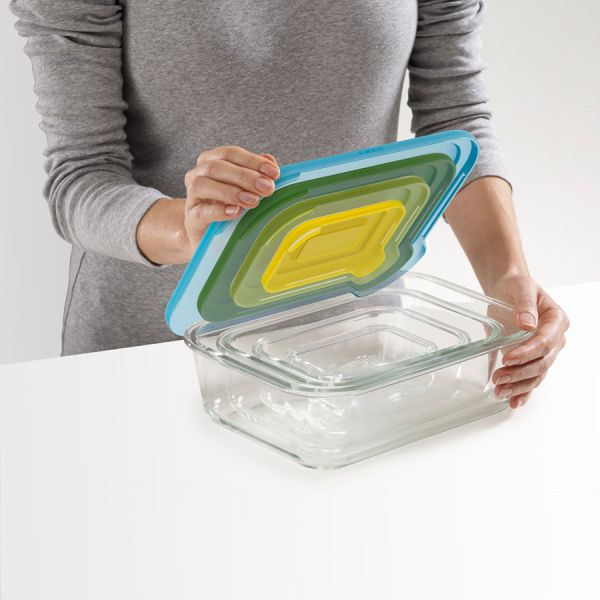 Набор из 4 контейнеров Nest стеклянный, Joseph Joseph, изображение 8