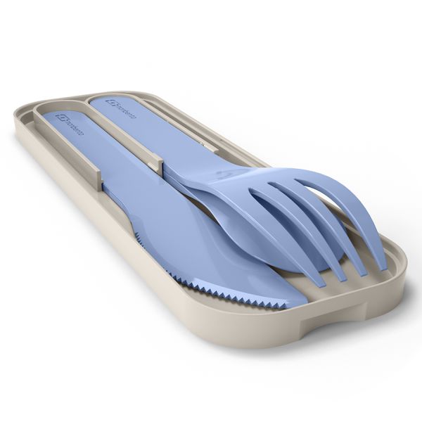 Набор из 3 столовых приборов в футляре MB Pocket, color bleu infinity, Monbento, изображение 3