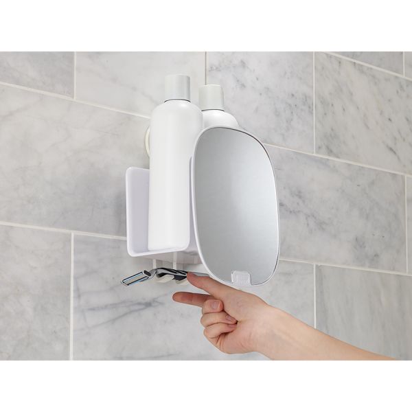 Органайзер для душа с зеркалом EasyStore, белый, Joseph Joseph, изображение 3