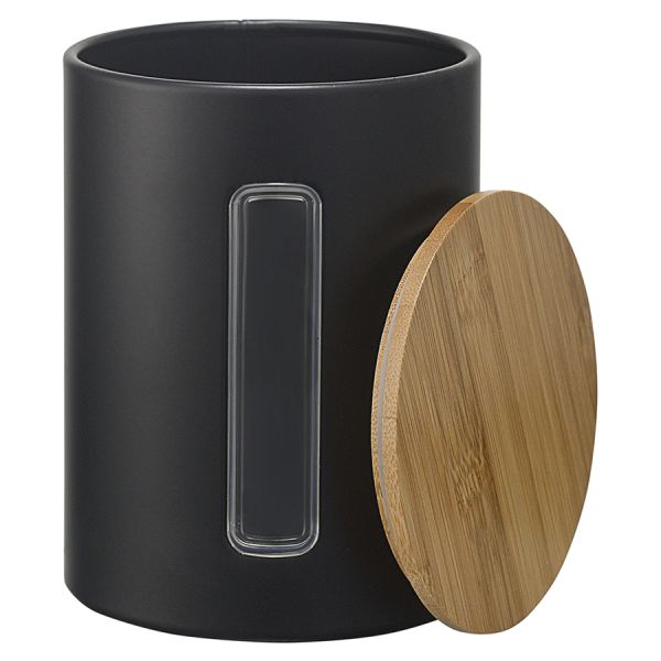 Набор банок для хранения Kaffi, 1 л, матовые черные, 3 шт., Smart Solutions, изображение 3