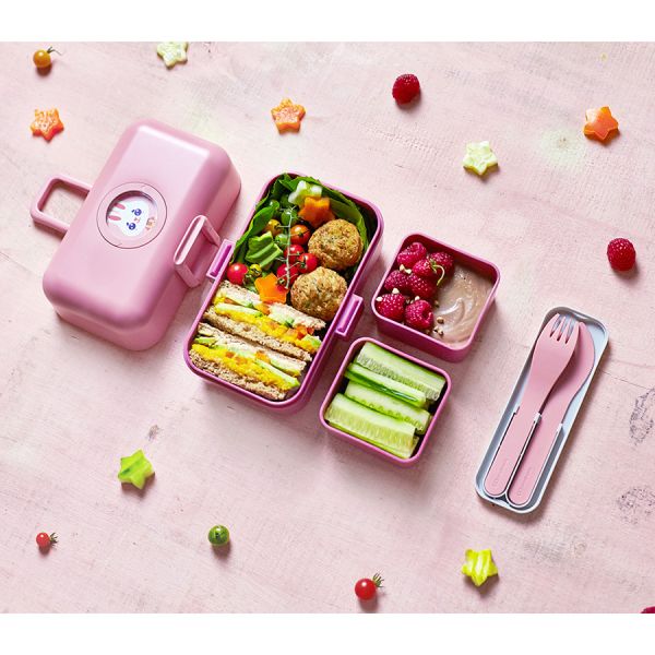 Набор из 3 столовых приборов в футляре MB Pocket, color blush, Monbento, изображение 2