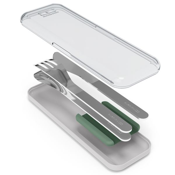 Набор из 3 столовых приборов в футляре MB Slim Box, natural green, Monbento, изображение 2