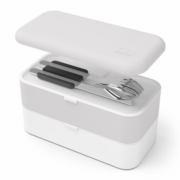 Набор из 3 столовых приборов в футляре MB Slim Box, black, Monbento, изображение 4