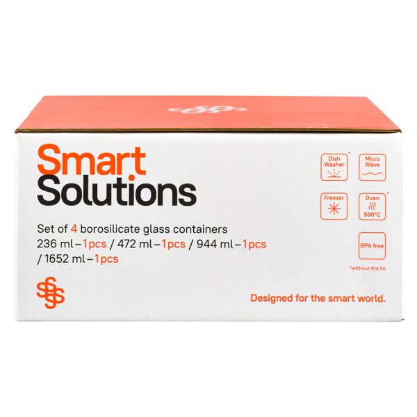 Набор контейнеров для запекания и хранения Smart Solutions Pastel, 4 шт., Smart Solutions, изображение 16