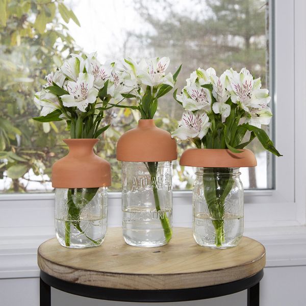 Набор насадок для ваз 3 шт, глина, Kikkerland, изображение 4